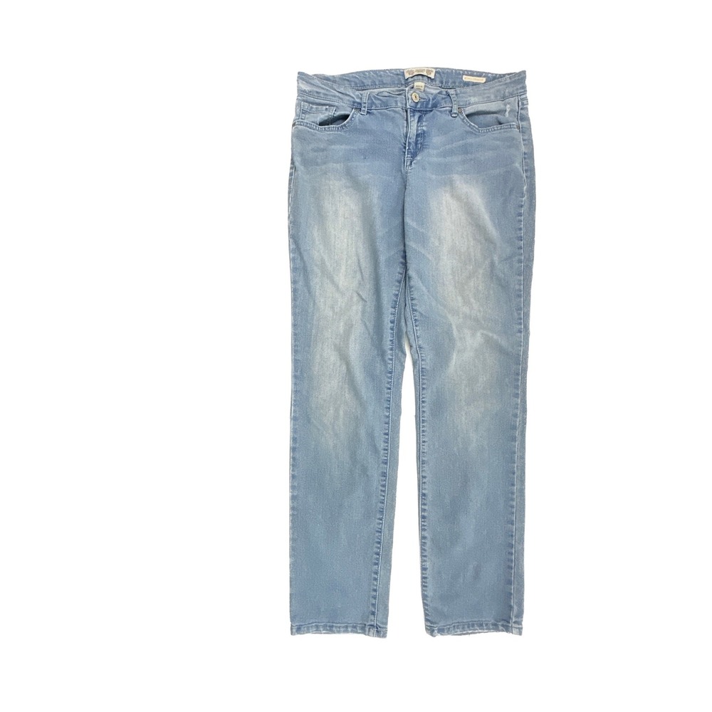 Vintage America Blues Boho Straight Jeans Light Wash Blue Denim Size 8/29